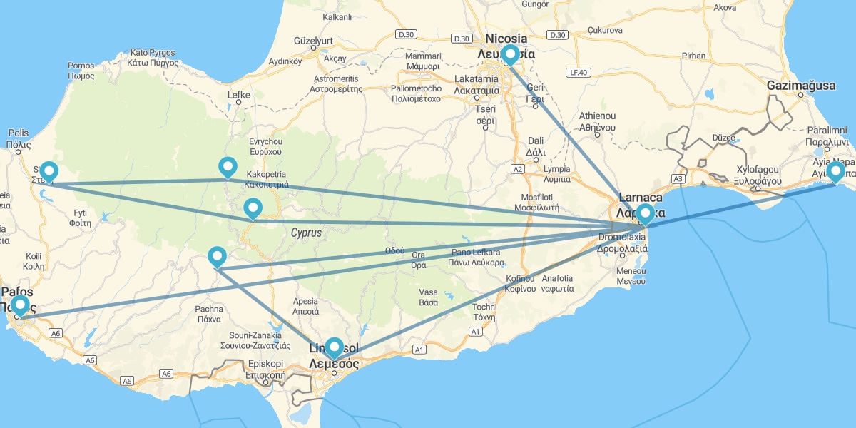 Route à travers la Mythologie Chypriote