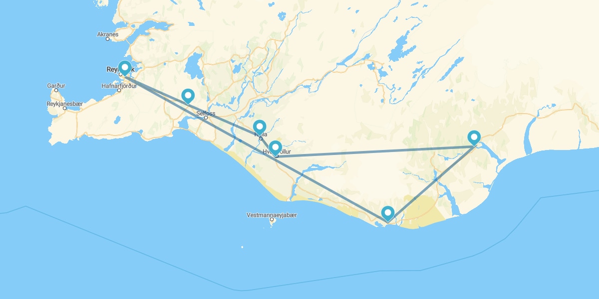 Route à travers le Sud de l'Île de Glace I