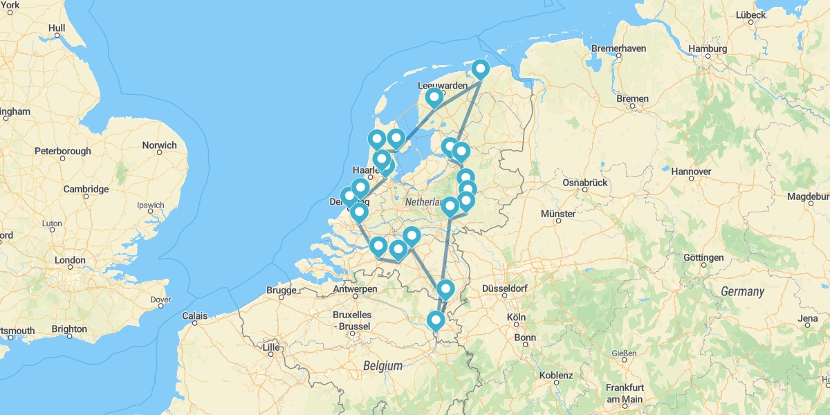 Route par les Pays Bas (Nederlanden), un Royaume à découvrir