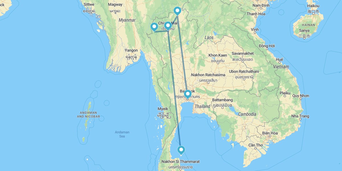 Nord de la Thaïlande avec Mae Hong Son et Koh Samui