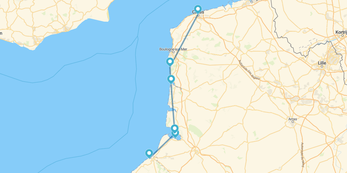 Route de la Côte d'Opale à la Baie de Somme