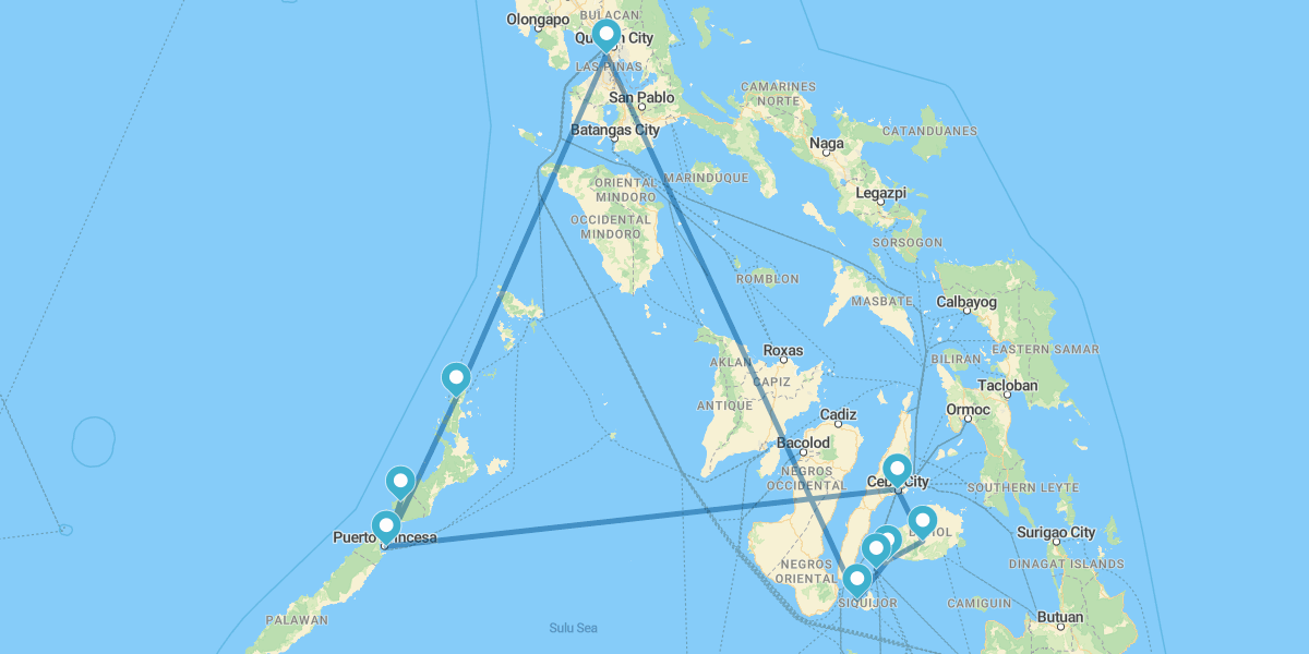 Manille, El Nido, Sabang, Bohol et Siquijor