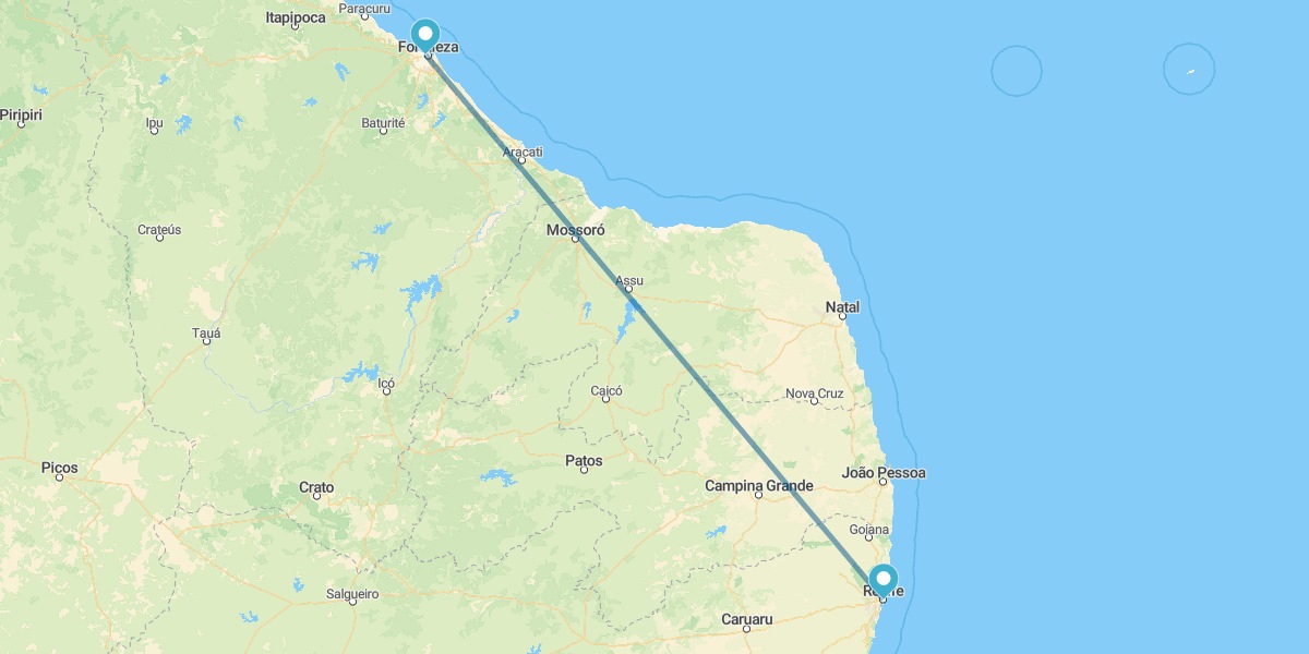 Fortaleza et Recife