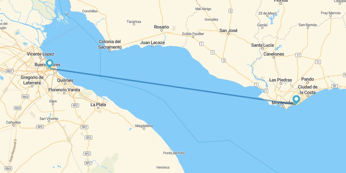 Buenos Aires et Montevideo