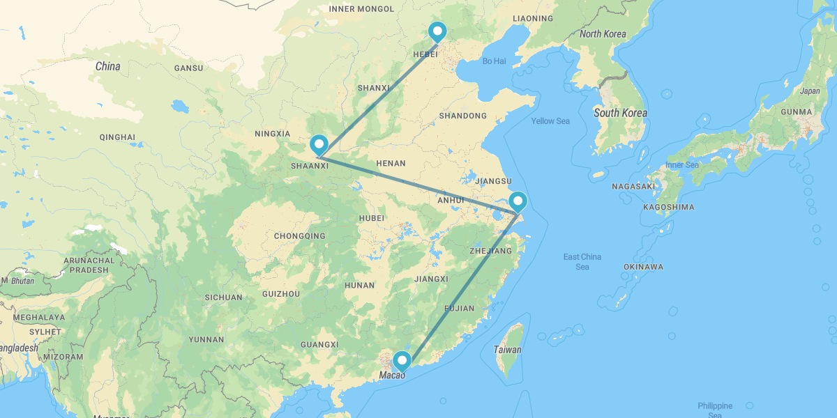 Beijing, Xian, Shanghai et Hong Kong