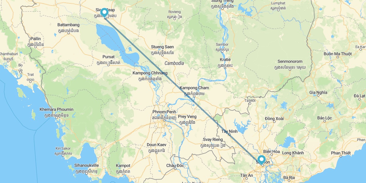 Hô-Chi-Minh-Ville et Siem Réap