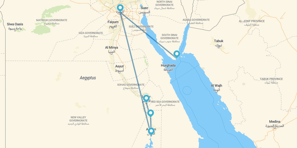 Caire, Croisière 4 nuits et Sharm El Sheikh