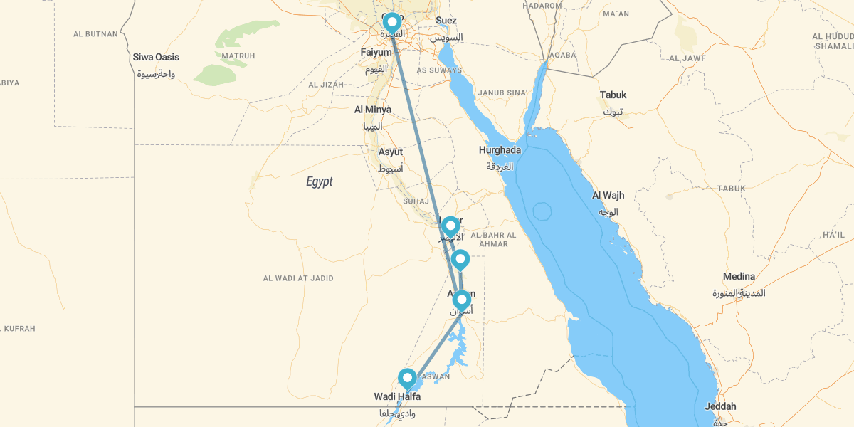 Caire et Croisière 4 nuits Low Cost avec Abu Simbel