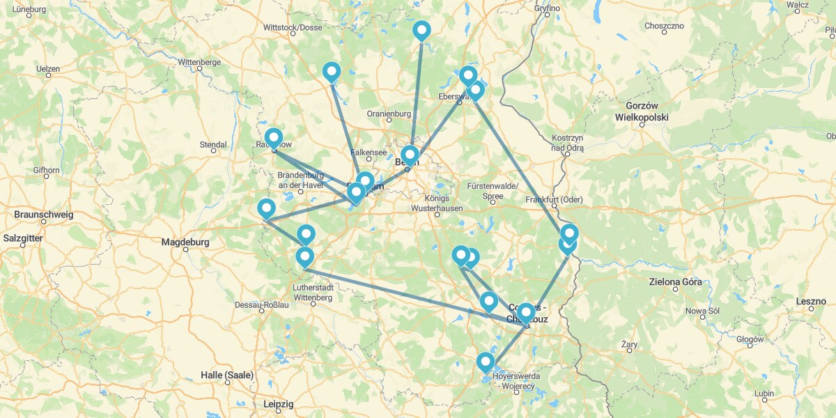 Route à la découverte de Potsdam et des trésors du Brandebourg