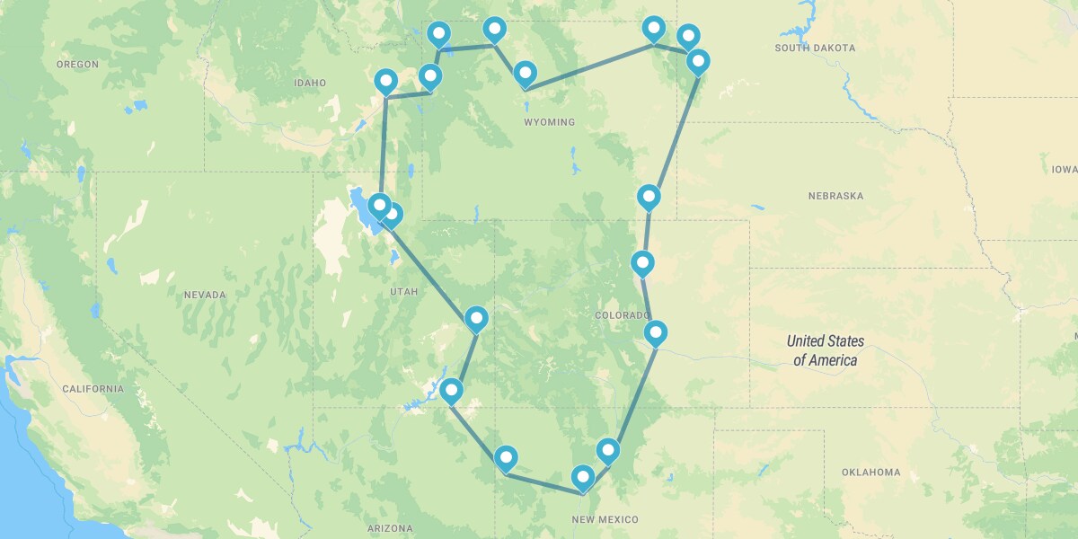 Montagnes Rocheuses: de Denver à Cheyenne avec Parcs Nationaux