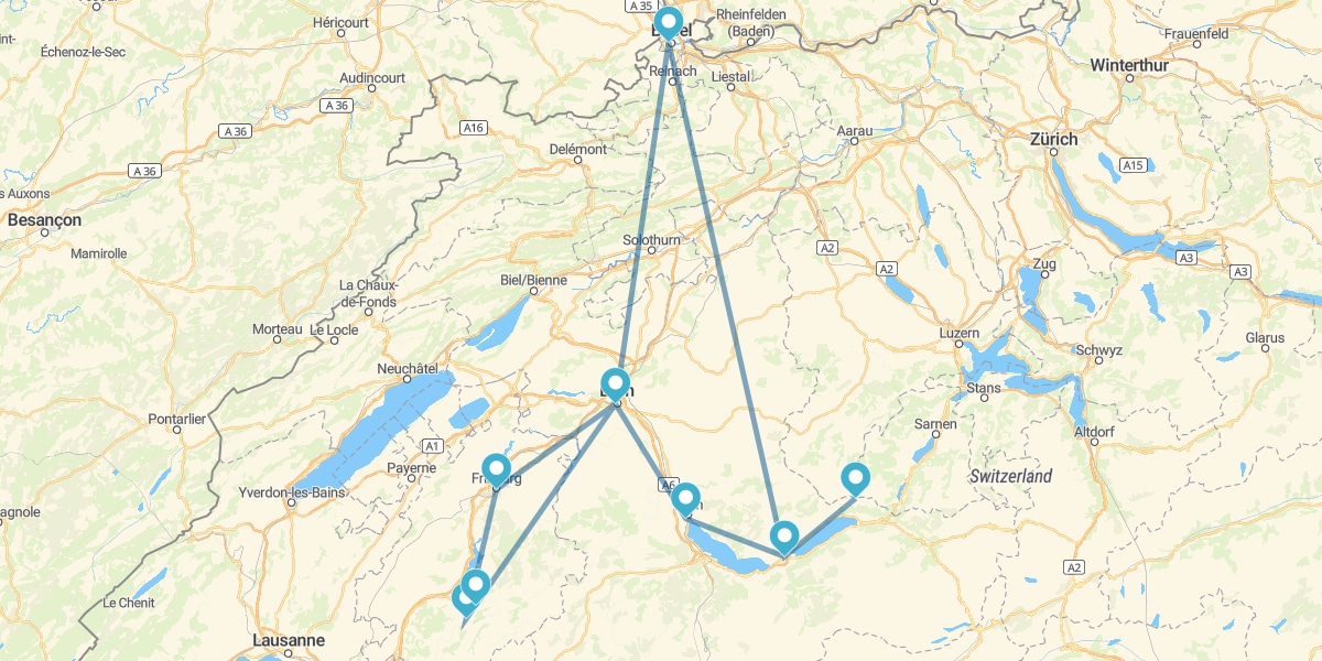 Route des Villes et des Sommets suisses