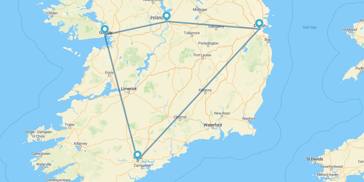 Escapade en voiture à Dublin, Cork et Galway