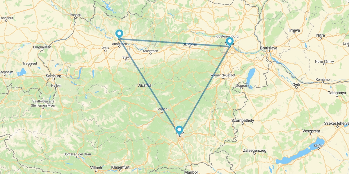 Spécial Marchés de Noël en voiture à Vienne, en Haute-Autriche et en Styrie