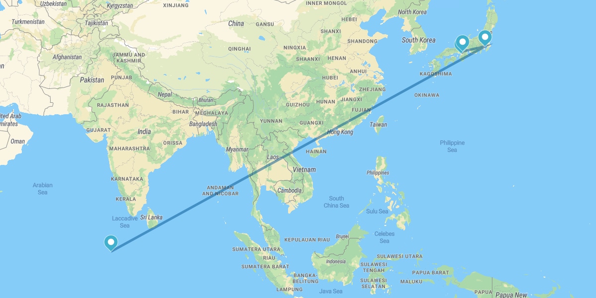 Osaka, Kyoto, Tokyo et Maldives