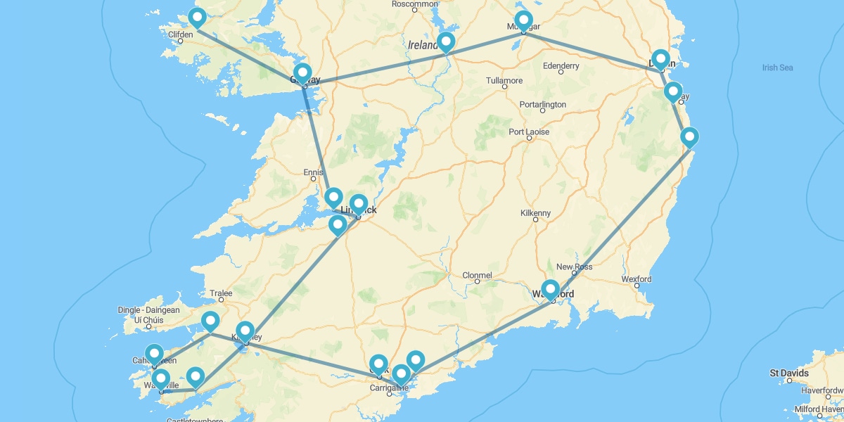 Route par l'Ouest et le Sud de l'Île Émeraude II