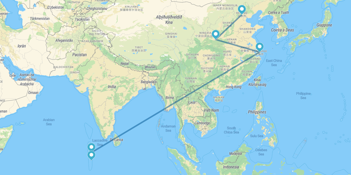 Beijing, Xian, Shanghai et Maldives