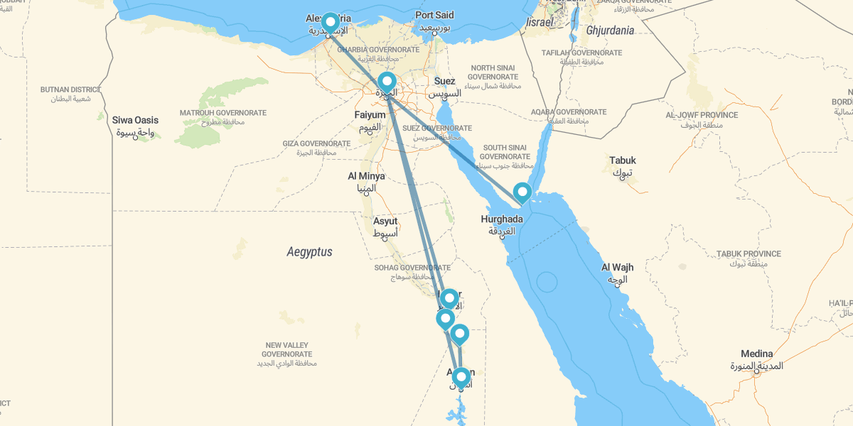 Caire, Croisière sur le Nil, Alexandrie submergée et Sharm El Sheikh