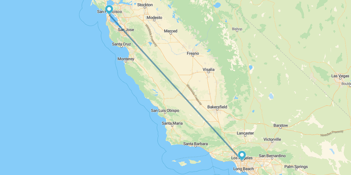 San Francisco et Los Angeles