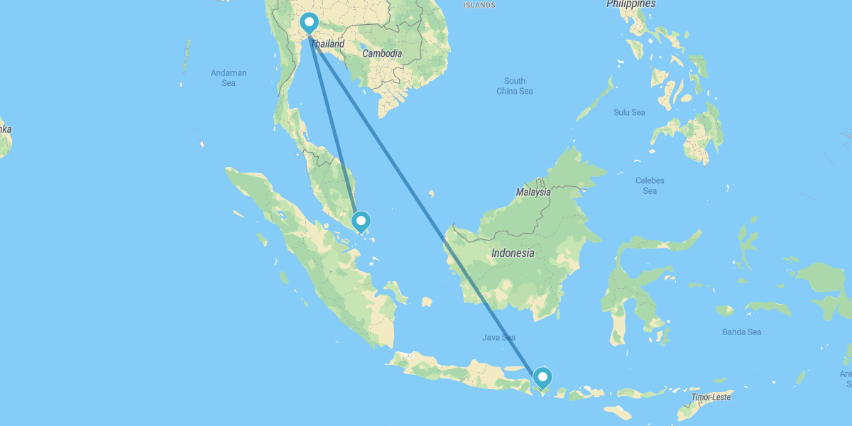 Bangkok, Singapour et Bali