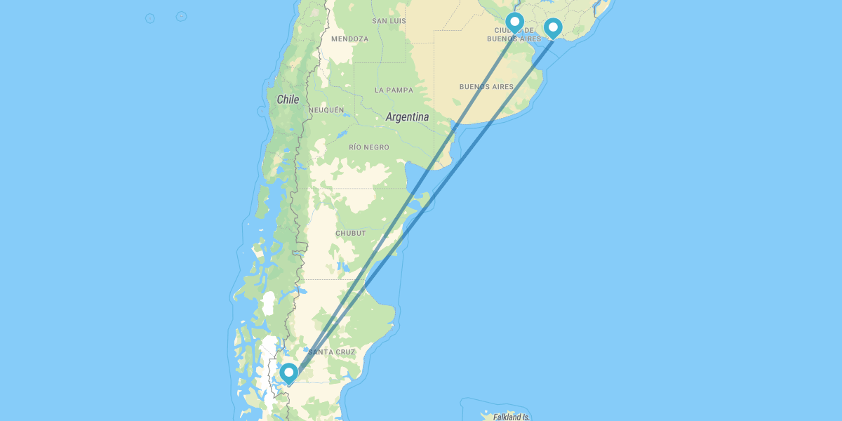 Buenos Aires, El Calafate et Montevideo