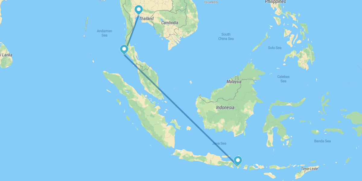 Bangkok, Phuket et du sud de Bali