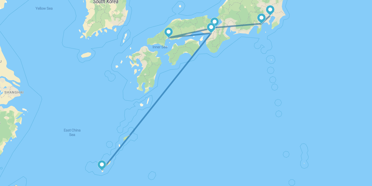 Tokyo, Hakone, Kyoto, Hiroshima, Osaka et Okinawa