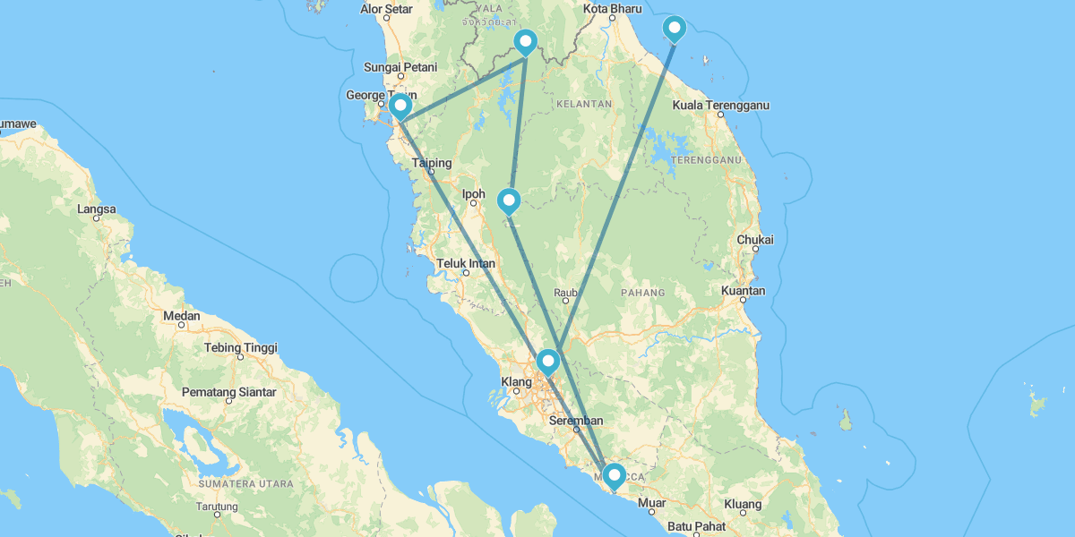 Malaisie péninsulaire et les îles Perhentian