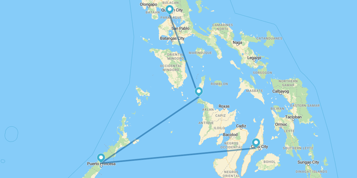 Manille, Île de Boracay, Palawan et Cebu