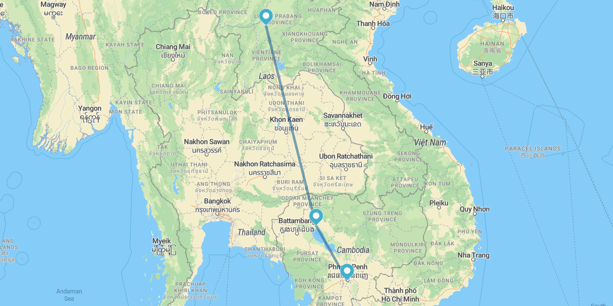 Phnom Penh, Siem Reap et Louang Prabang