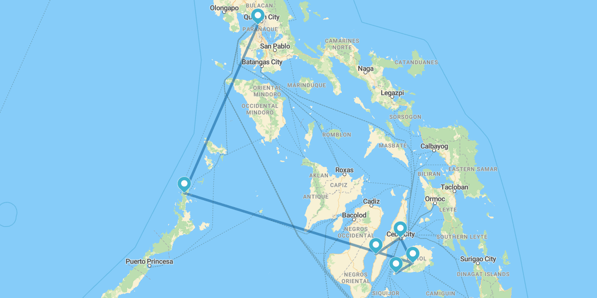 Cebu, Moalboal, Bohol et El Nido