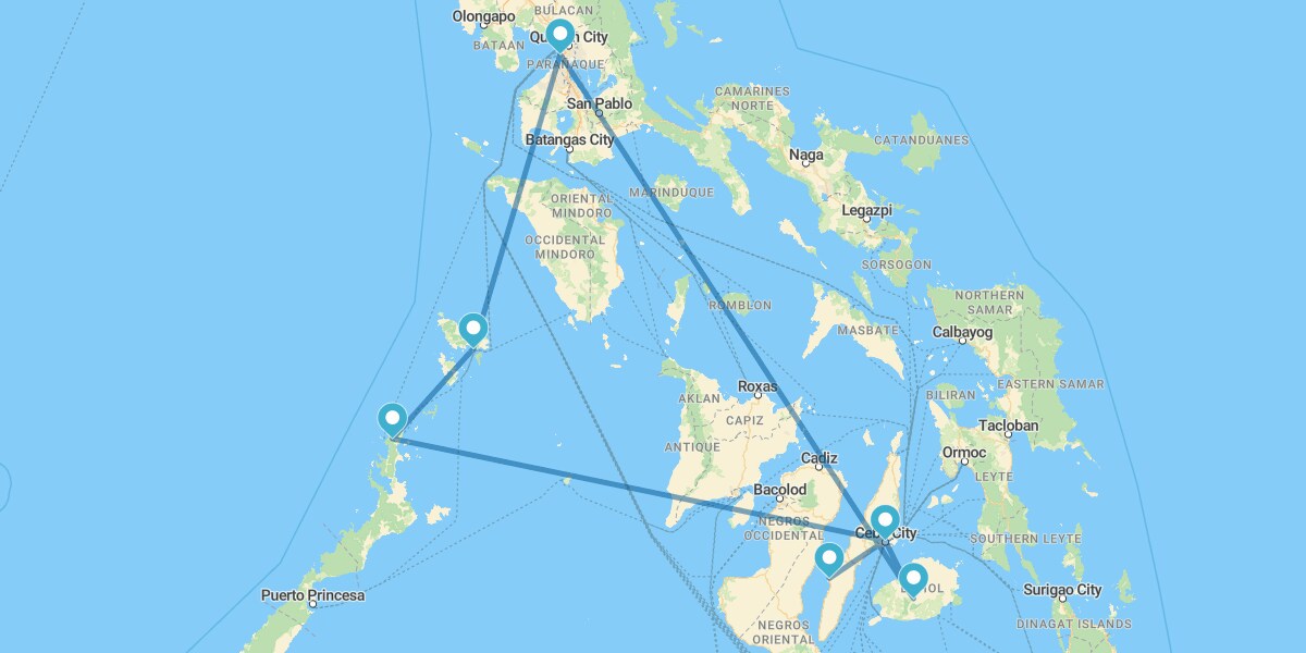 Manille, Coron, El Nido, Moalboal et Bohol