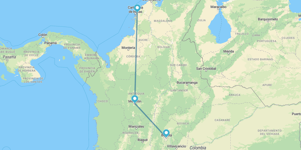 Bogotá, Medellín et Carthagène des Indes