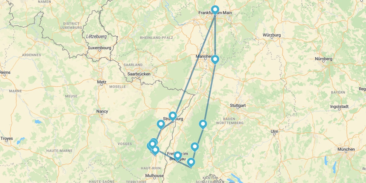 Spécial Marchés de Noël en voiture en Forêt-Noire et en Alsace