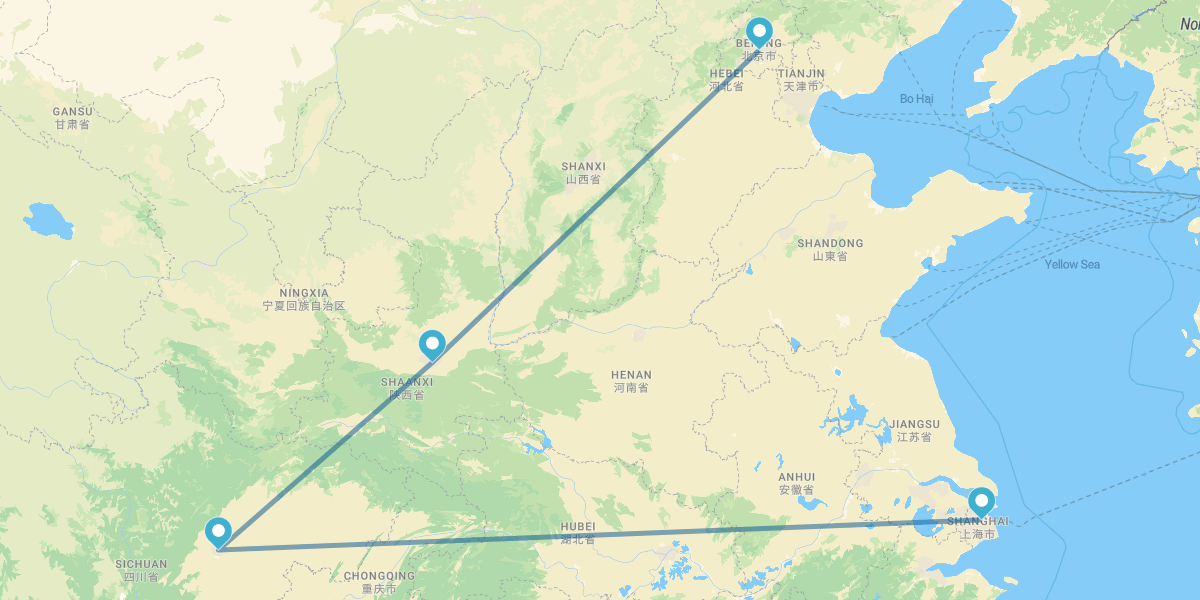 Pékin, Xi’an, Chengdu et Shanghai