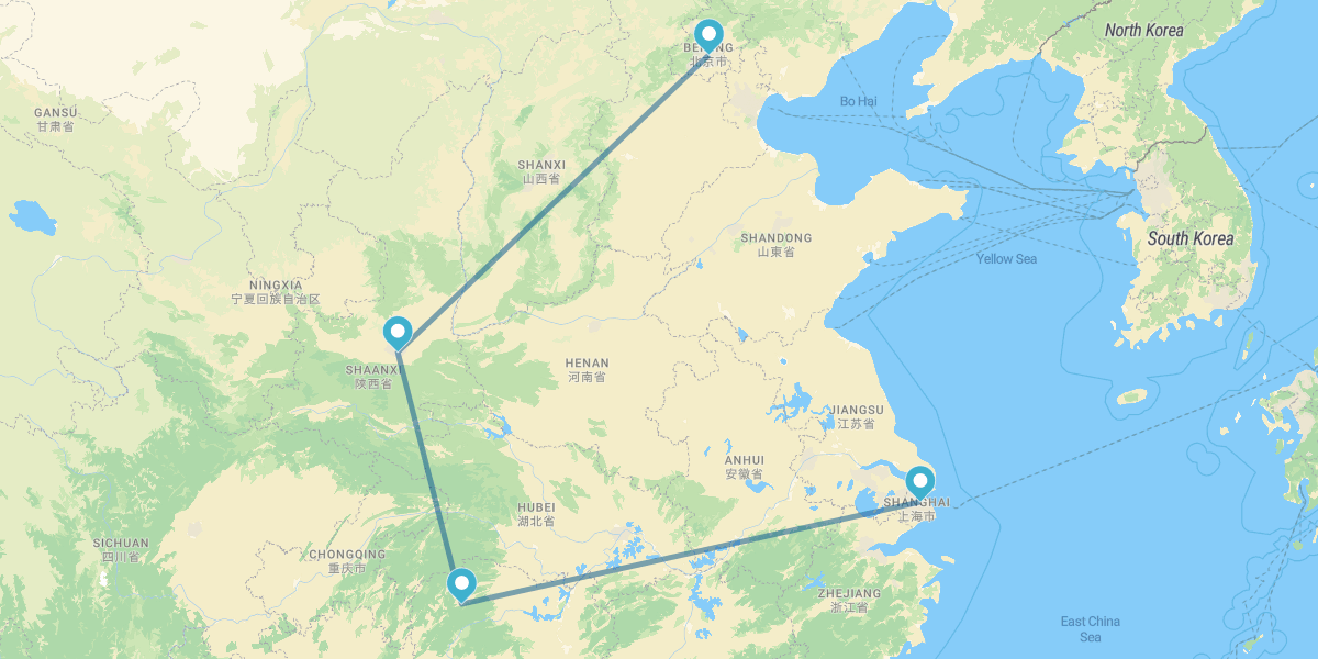 Pékin, Xi’an, Zhangjiajie et Shanghai