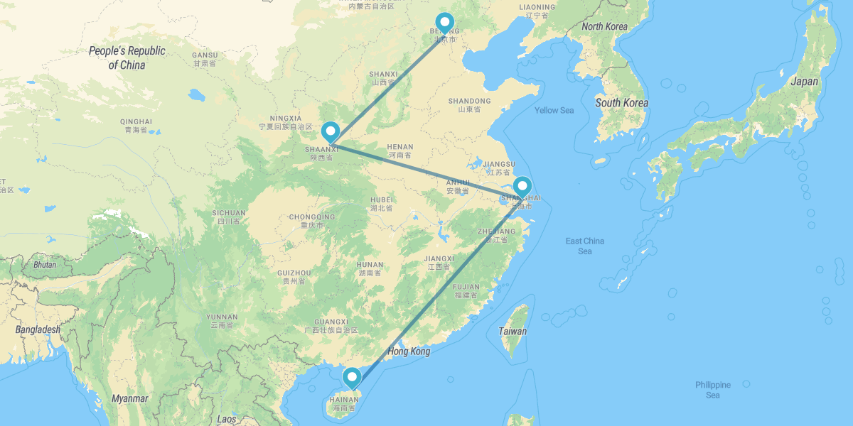 Pékin, Xian, Shanghai et les Plages de Hainan