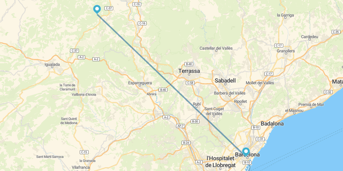 Barcelone et Paradores de Catalogne avec voiture de location