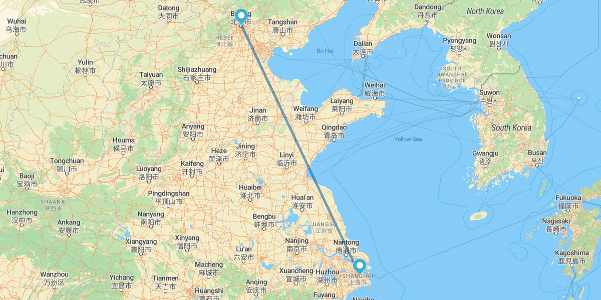 Shanghai et Beijing