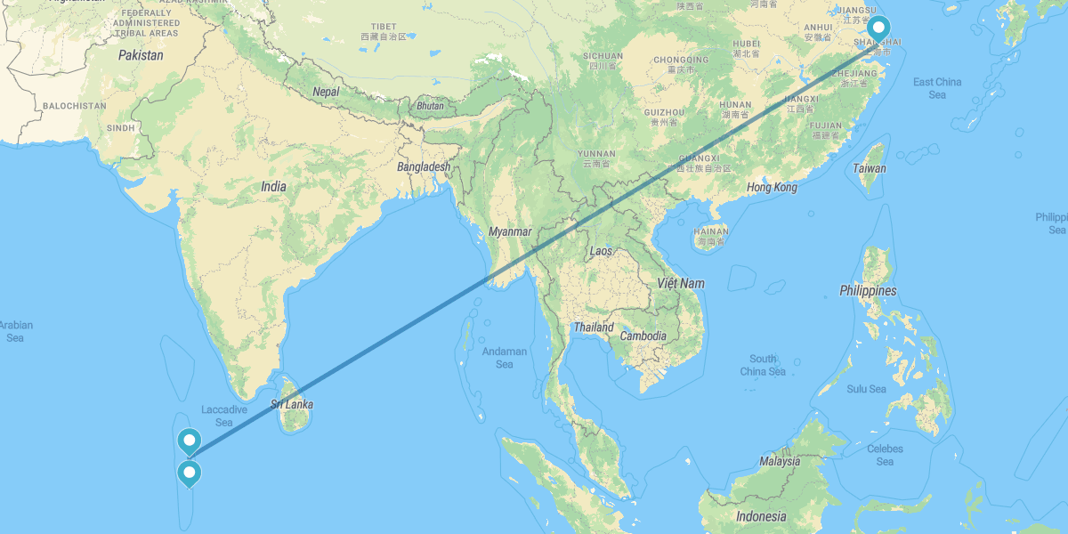 Shanghai et Maldives
