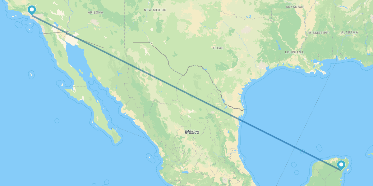 Los Angeles et la Riviera Maya