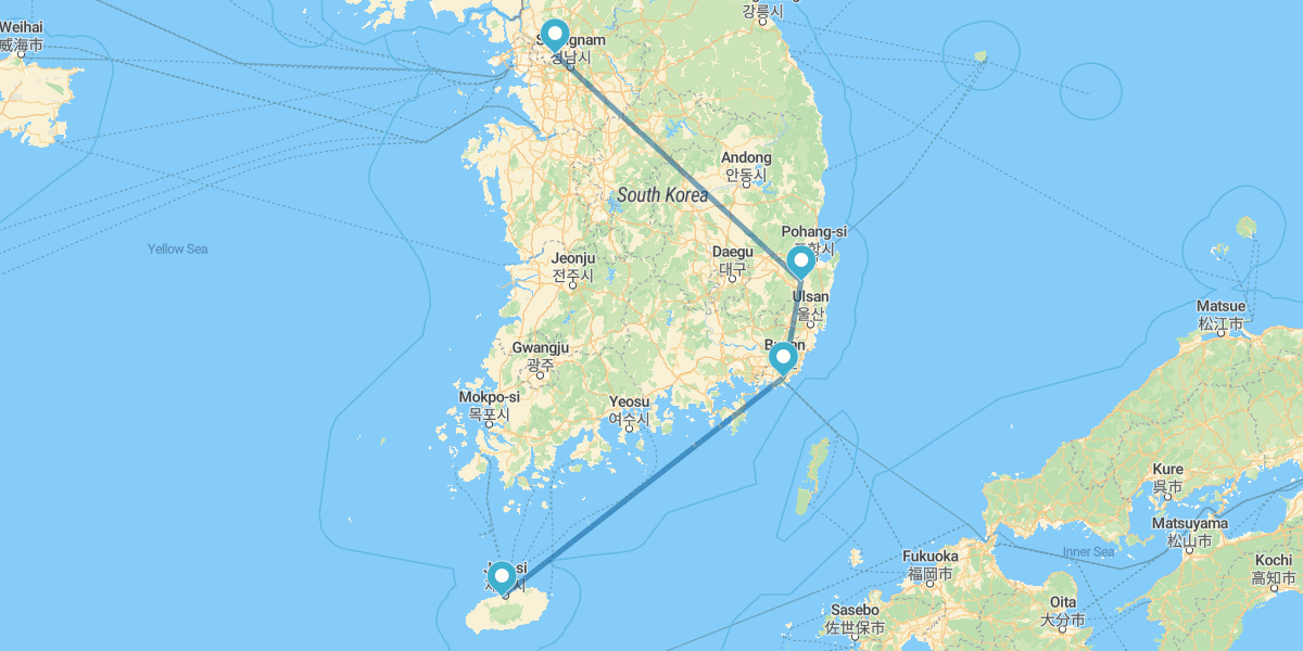 Séoul, Gyeongju, Busan et l'île de Jeju