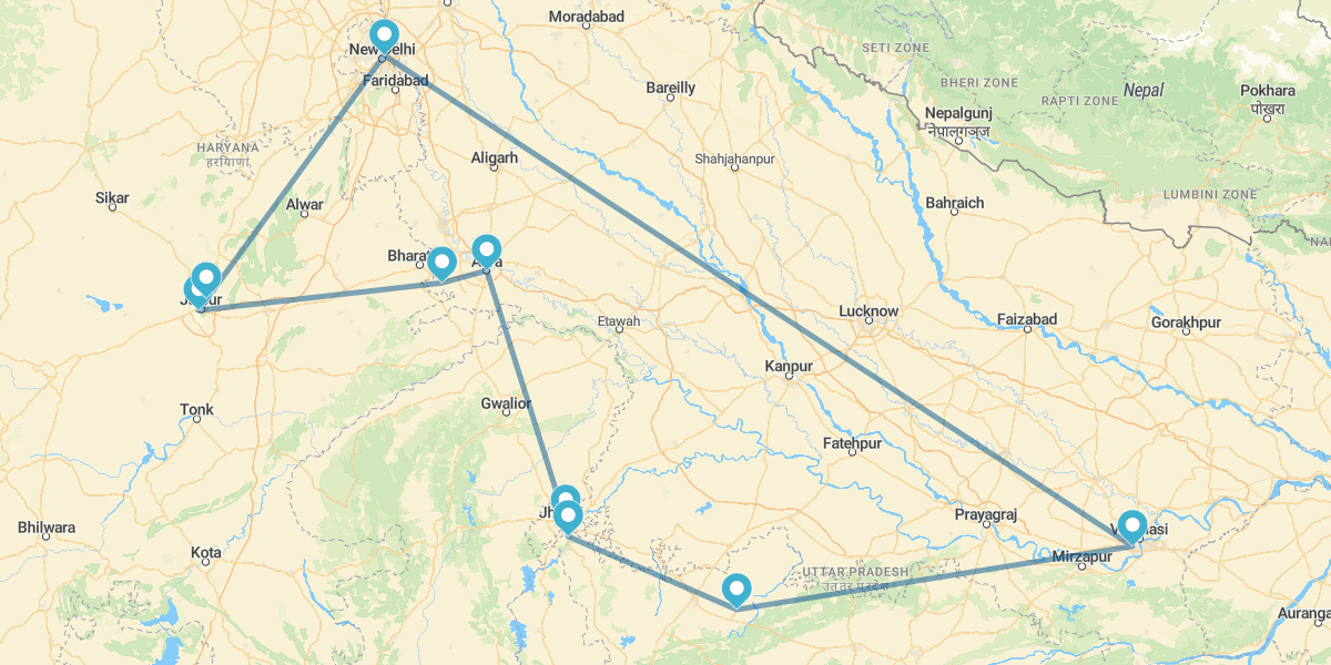 Namasté : Triangle d’Or, Khajuraho et Bénarès