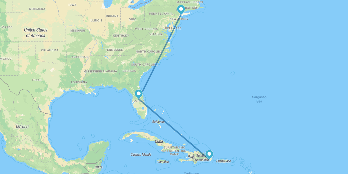 New York, Walt Disney World Orlando et Bayahibe