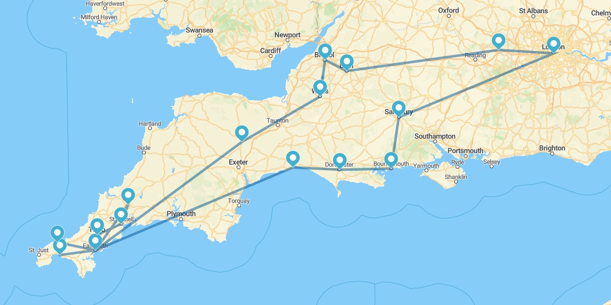 Route dans les Jardins et les Champs Anglais