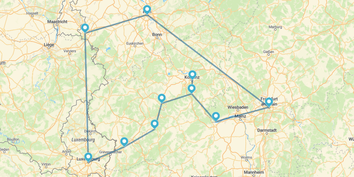 Route par la Vallée du Rhin