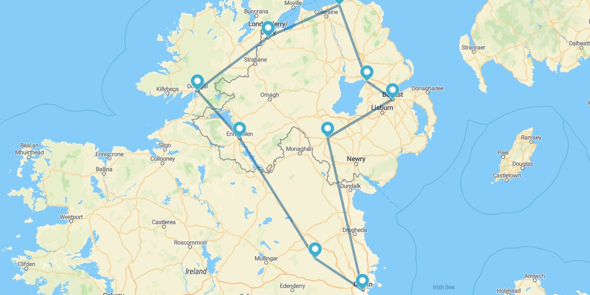 Route par le Nord de l'Île Émeraude