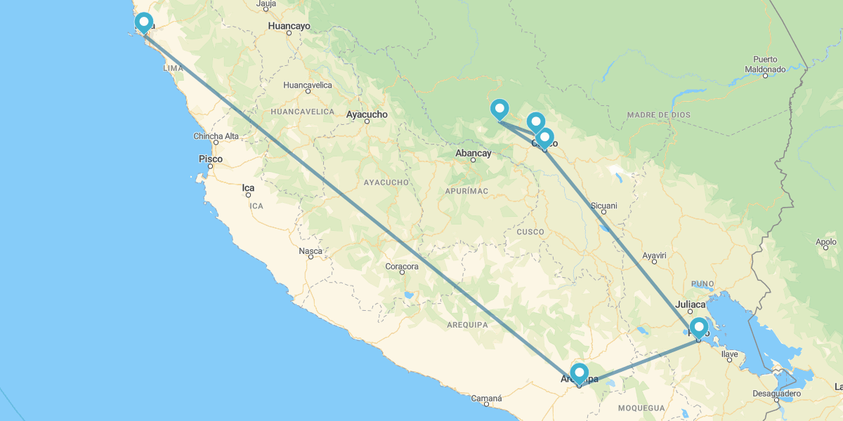 Lima, Arequipa, Cusco et le lac Titicaca