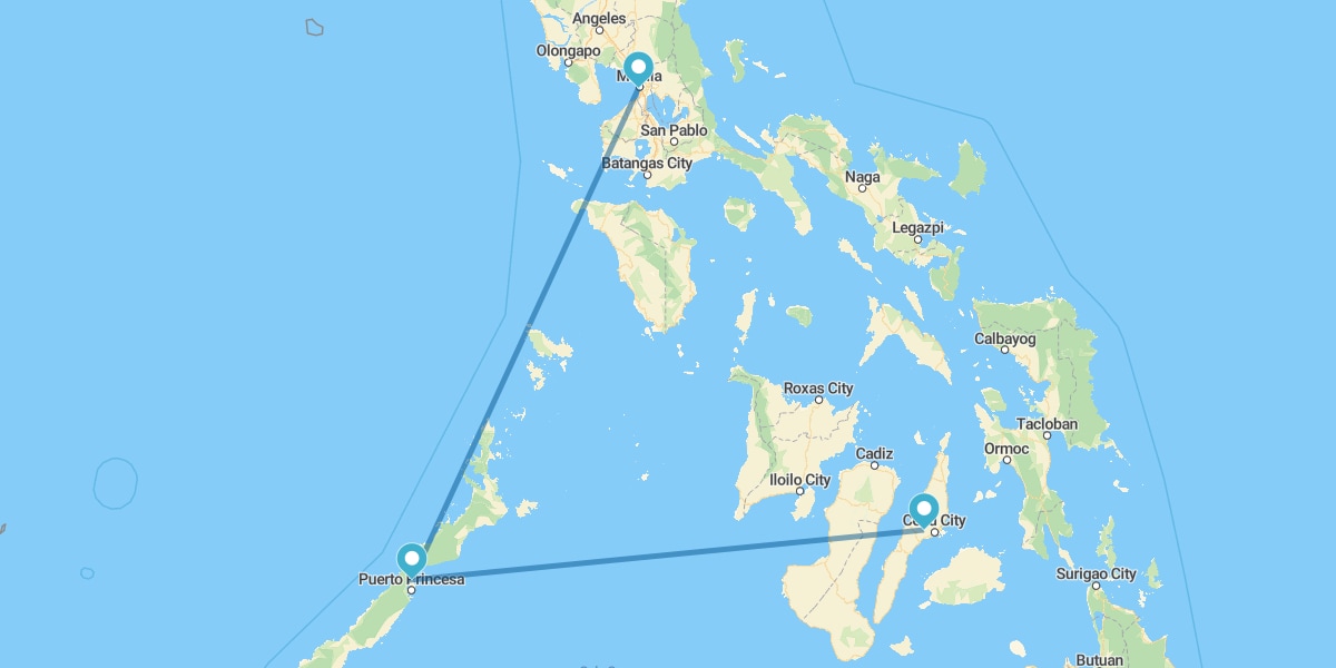 Manille, Palawan et Cebu