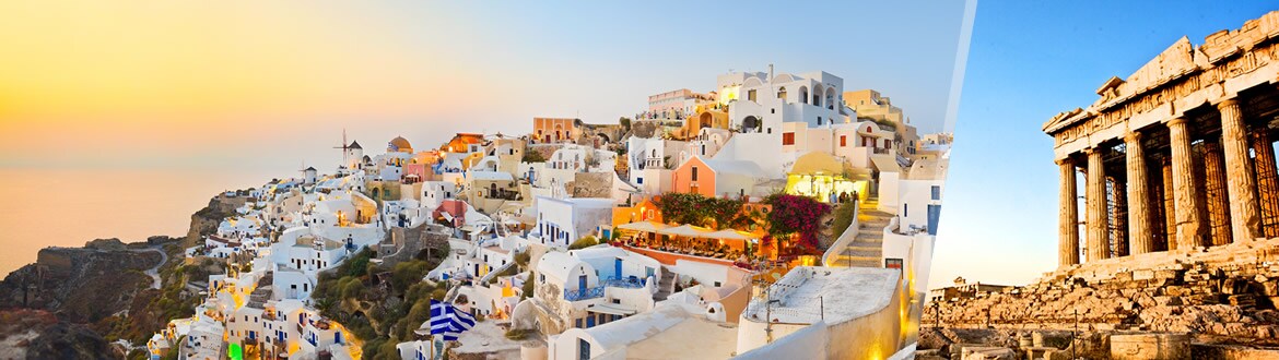 Grèce: Athènes et Santorini en avion, séjour à la plage à votre guise