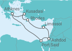 Itinéraire -   Chypre, Grèce, Turquie - Celestyal Cruises